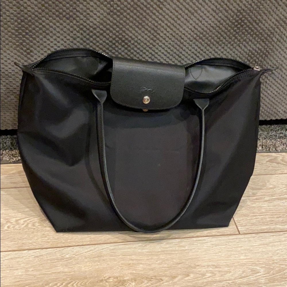 Longchamp Le Pliage Neo Large All Black Tote